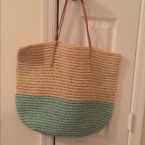 Large Straw Pool/Beach Tote Bag